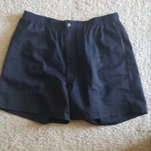 Oaktons Woven Cotton Classic Comfort Shorts Color - Black Size- XL